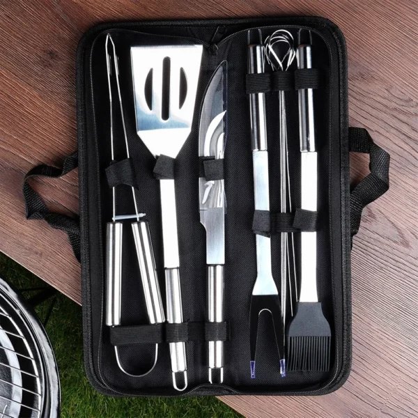 10-Pc Stainless Steel Grill Tool Set