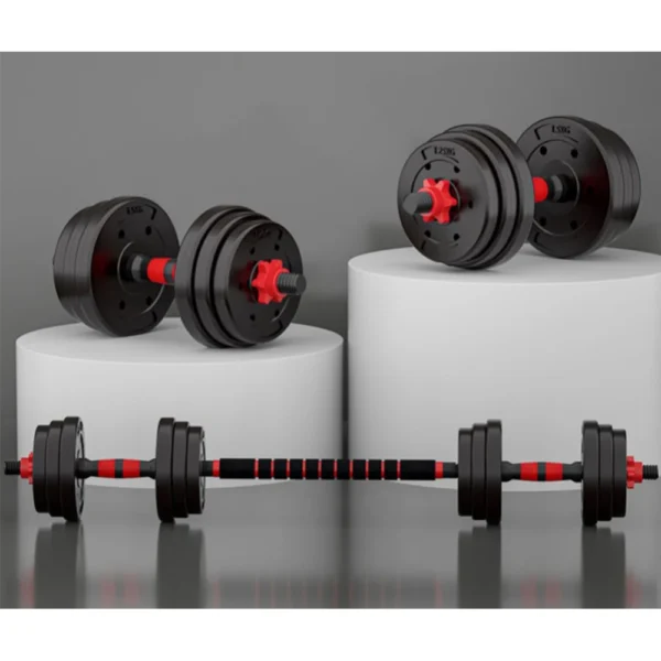 20kg Adjustable Dumbbell Set 2-in-1 Barbell