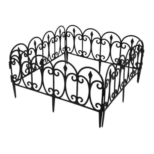 23cm Decorative Garden Fence 2.9m Plastic