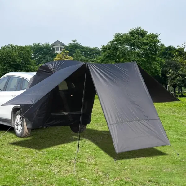 SUV Trunk Tent 3-Sided Car Camping Shelter