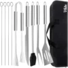 10-Pc Stainless Steel Grill Tool Set
