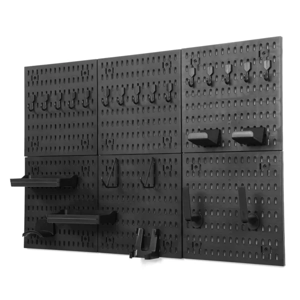 Enjoywood Pegboard Organizer w/ Hooks & Shelves