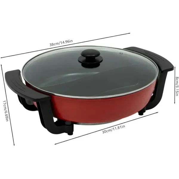 1360W 6L Yin Yang Electric Hot Pot
