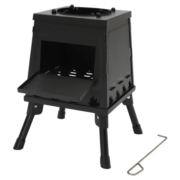 Portable Tent Stove with Pipe Outdoor Heater