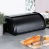 S2b9abec4a00d4bbeb79f5a9abcf8affbg.webp Black steel bread box 43x27.5x18.5 cm