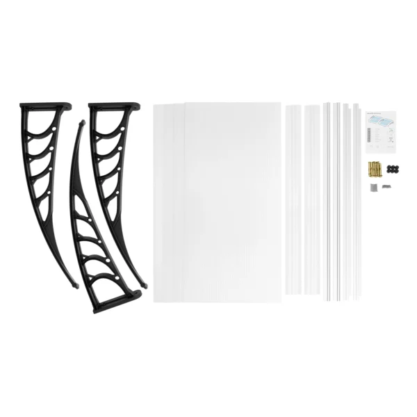 S2ca245aad957444c8daa8ef4a63ef752P-1.webp Door Canopy 200x90cm Polycarbonate Awning