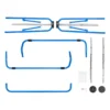 Kids Adjustable Gymnastics Bar Foldable Blue