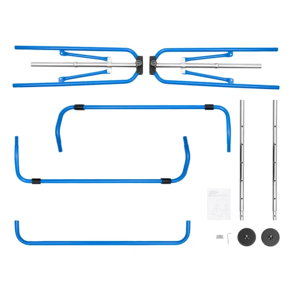 Kids Adjustable Gymnastics Bar Foldable Blue
