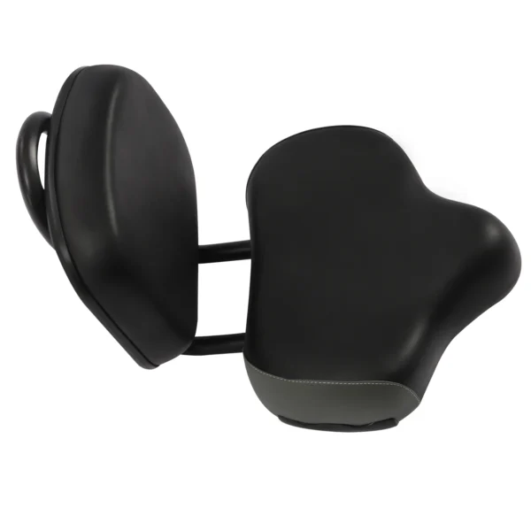 Bike Saddle with Backrest Adjustable PU Cushion