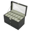 3 Tier Jewelry Box Watch Case Lockable