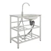Stainless Steel Single Bowl Utility Sink Stand