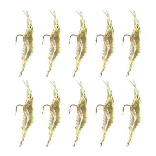 10pcs Shrimp Fishing Lures Soft Bionic Bait Kit