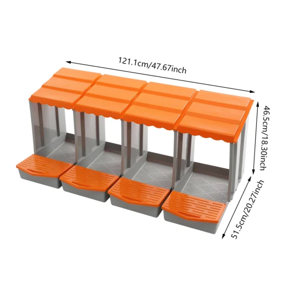 4 Compartment Chicken Nesting Box Eggs