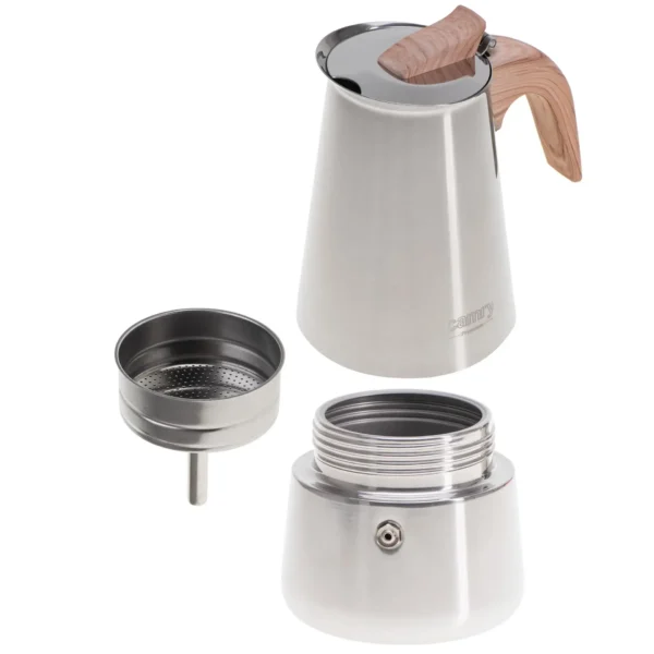 Camry 450ml Coffee Maker 9 Cups Steel
