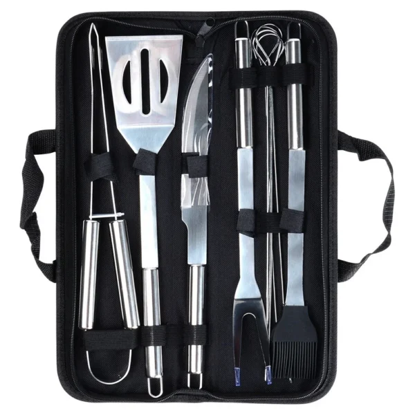 10-Pc Stainless Steel Grill Tool Set