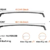 Roof Rack Cross Bars for Toyota RAV4 2019–2023 (160lbs, Aluminum, Lockable)