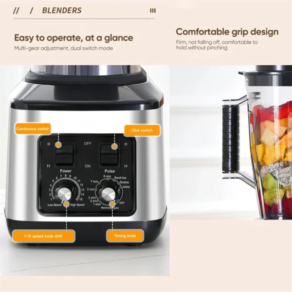 3in1 Blender Food Processor 9500W 3L