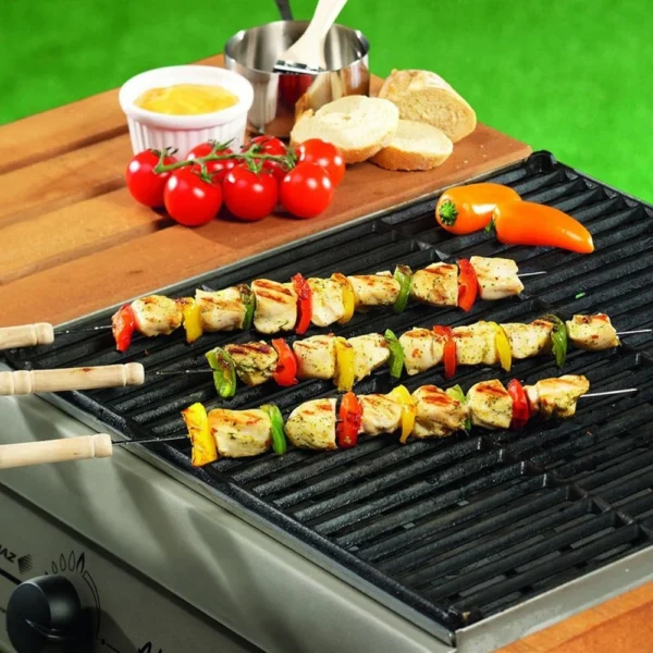 38.5 cm Steel Skewers 4 PCs