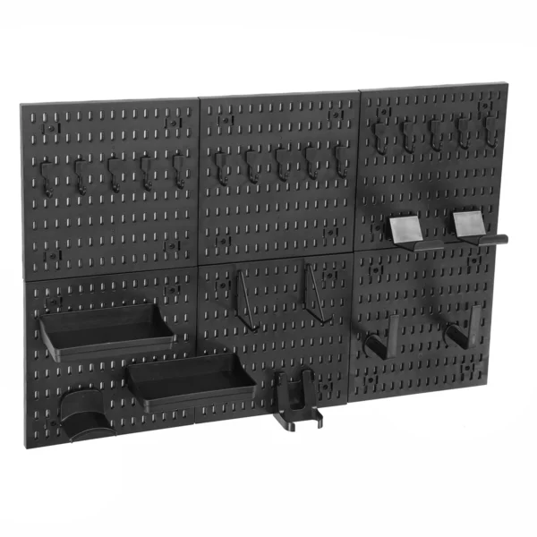 Enjoywood Pegboard Organizer w/ Hooks & Shelves