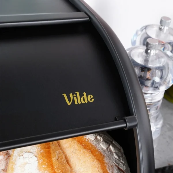 S57f38c16b0b34e34855be478f713c776b.webp Black steel bread box 43x27.5x18.5 cm