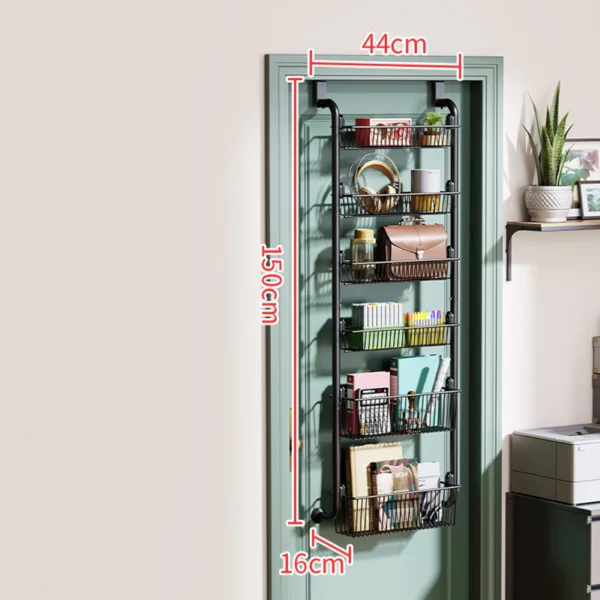 6-Tier Over Door Metal Pantry Organizer
