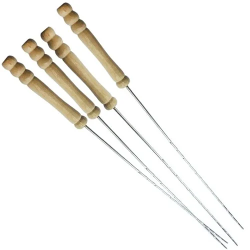 S718958e366874169aed6c0f036962ca0n.webp 38.5 cm Steel Skewers 4 PCs