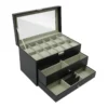 3 Tier Jewelry Box Watch Case Lockable