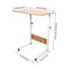 Standing Desk C-Shaped Adjustable 70–90cm with Wheels