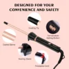 Hatteker Hair Curler Adjustable Temp Curling Iron