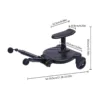 Stroller Board w/ Seat Adjustable 55 lbs Capacity