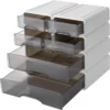 S802153520faa4266bd11528d0b2cdf3aF-2.webp 6pcs Transparent Desk Drawer Organizer Set