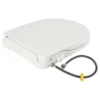 D-Shape Bidet Toilet Seat Dual Nozzle White