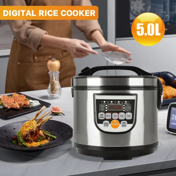 5L Smart Stainless Steel Rice Cooker
