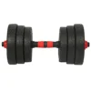 20kg Adjustable Dumbbell Set 2-in-1 Barbell