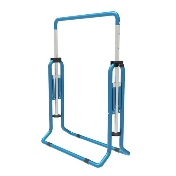 Kids Adjustable Gymnastics Bar Foldable Blue