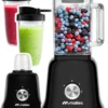 MalTec BL1800W Glass Blender 2 Bottles