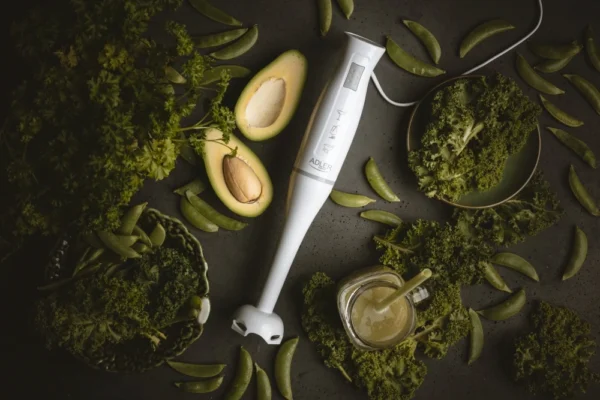 300W Hand Blender Stainless Steel White
