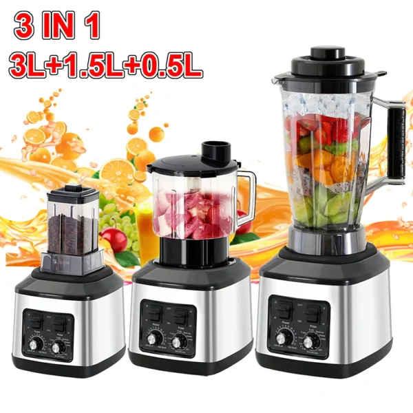 3in1 Blender Food Processor 9500W 3L
