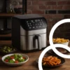 8L Air Fryer 1800W 10 Programs LED Display