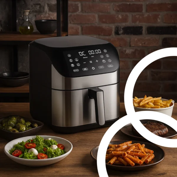8L Air Fryer 1800W 10 Programs LED Display