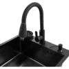 50×45cm Black Stainless Steel Kitchen Sink Set