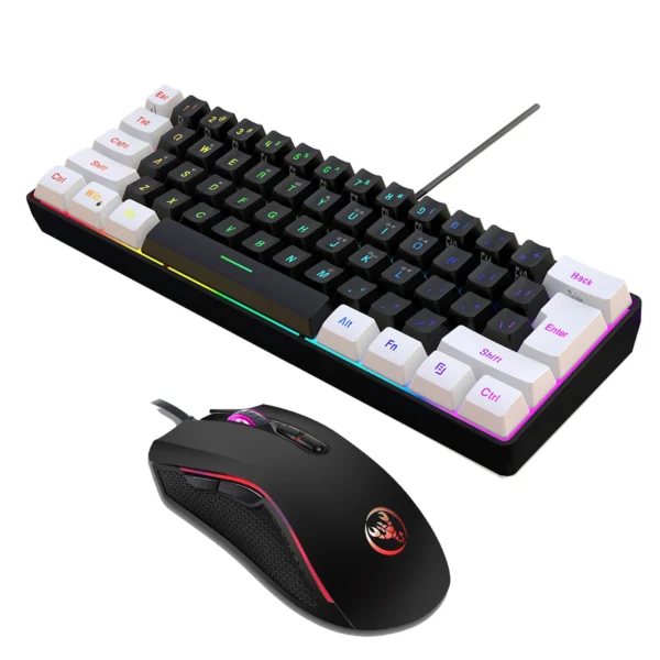 61-Key RGB Keyboard Mouse Combo Wired Gaming Kit