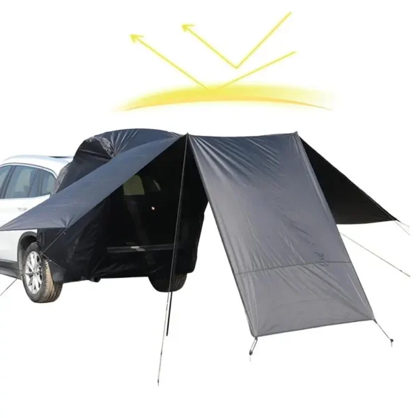 SUV Trunk Tent 3-Sided Car Camping Shelter