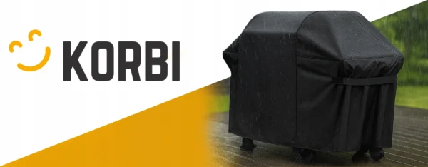 Korbi Gas Grill Cover Waterproof Black