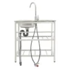 Stainless Steel Single Bowl Utility Sink Stand