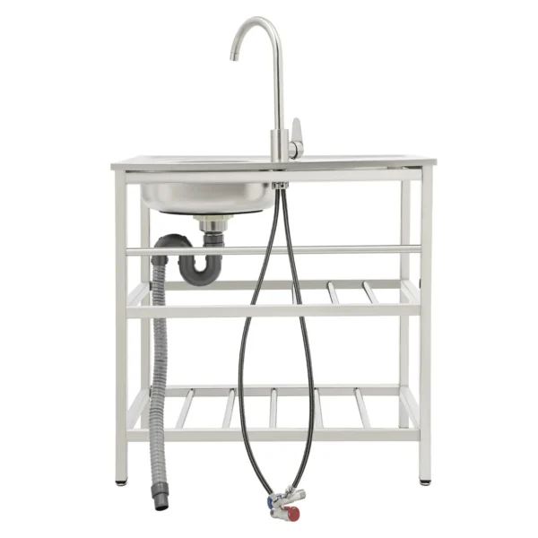 Stainless Steel Single Bowl Utility Sink Stand