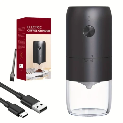 Electric Coffee Grinder: Portable Rechargeable