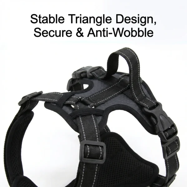 No Pull Tactical Dog Harness, Adjustable Reflective