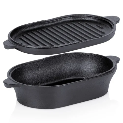 2in1 Cast Iron Pot with Lid 28x16cm