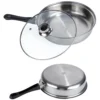 12pcs Steel Cookware Pot & Pan Set
